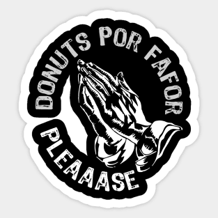 Donuts Por Favor Kids Funny colorful donut lovers Sticker